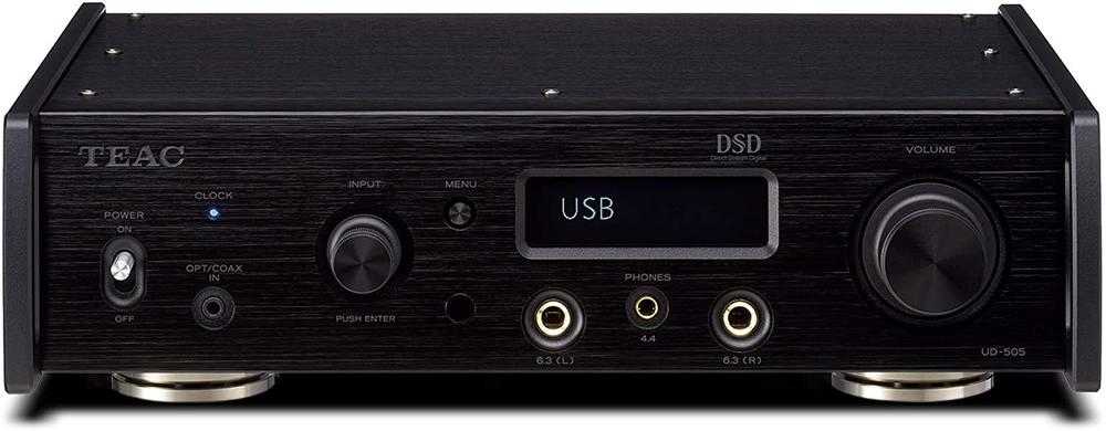 【中古】TEAC ヘッドホンアンプ(ブラック) UD-505-B|セーフライフ倉庫