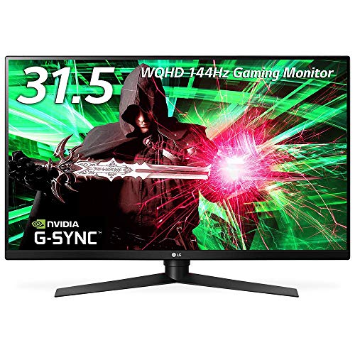 【中古】LG ゲーミングモニター ディスプレイ 32GK850G-B 31.5インチ/WQHD/VA非光沢/144Hz/G-Sync対応/DisplayPort・HDMI/高さ調節、ピボット対応