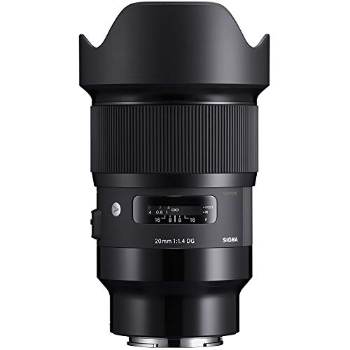 【中古】SIGMA 単焦点広角レンズ 20mm F1.4 DG HSM SONY-Eマウント用 ミラーレス(フルサイズ)専用