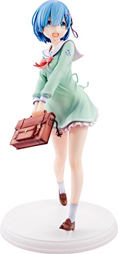 【中古】Re:ゼロから始める異世界生活 レム 学生服Ver. 1/7スケール PVC製 塗装済み完成品フィギュア