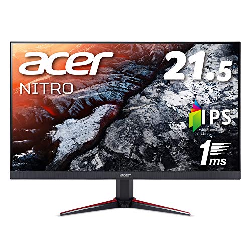 【中古】Acer ゲーミングモニター 見せびらかす Nitro 21.5in VG220Qbmiifx IPS 1ms(VRB) 75サイクル FPS方角 盛りだくさん固定ディスク FreeSync ひな型受け答え HDMIx2 金棒引き内蔵 青味ともし火助け出す