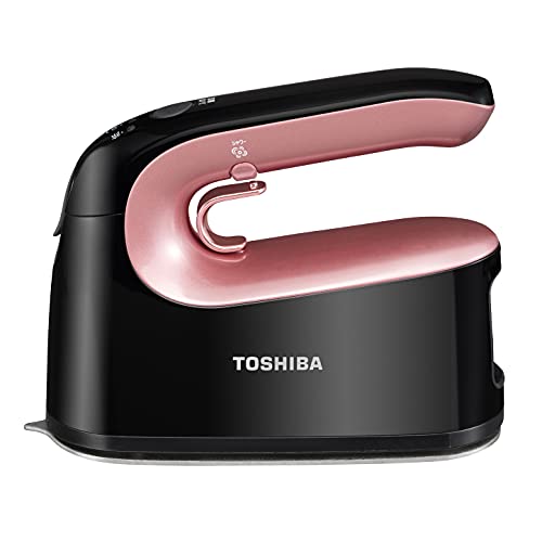 【中古】東芝 コードレス 衣類スチーマー TAS-X5 スチームアイロン 軽量 約0.71kg スチーム量 最大約12g/分 温度調節 3段階 コンパクト 2Way コードレス かけたまま ローズレッド