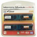 【中古】ELIXIR DDR2PC53002BANK1GB2枚組動作確認済