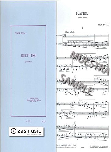 【中古】Alphonse Leduc ボザ : デュエッティーノ (ファゴット二重奏) ルデュック出版