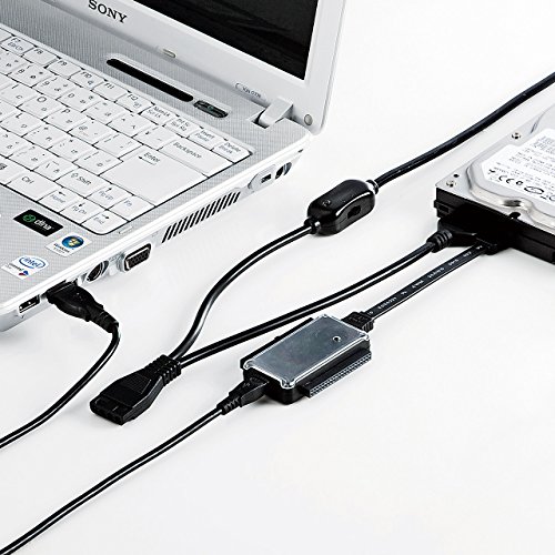【中古】SANWA SUPPLY IDE/SATA-USB変換ケーブル 0.72m USB-CVIDE2
