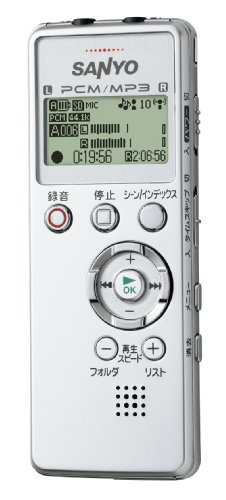【中古】SANYO 直線的PCMリコーダー(しろがね色) [ICR-なおなお書き004M(S)]
