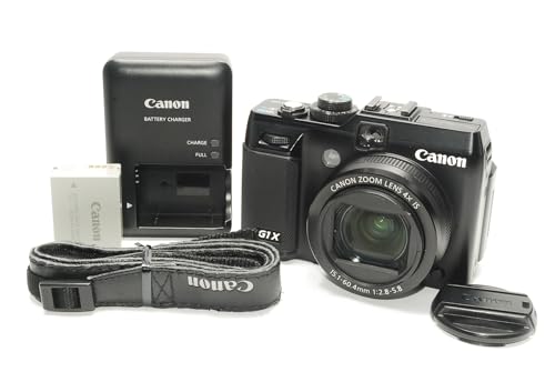 【中古】Canon デジタル写真機 PowerShot G1X 1.5型高感じやすさCMOS検出器 3.0型バリ一角液晶 黒いこと PSG1X