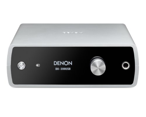【中古】Denon USB-DAC 受話器アンプリファイアー ハイレゾ音源相応う しろがね色 DA-300USB-S
