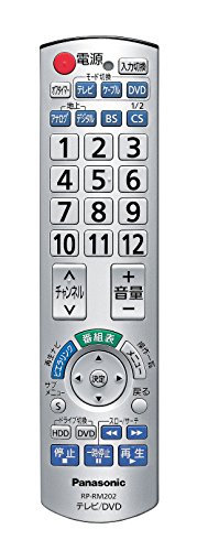 【中古】パナソニック 液晶テレビ受像機用遠隔操作 RP-RM202-S