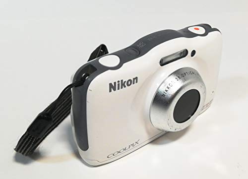 【中古】Nikon デジタル写真機 S32 雨合羽 1300万絵素 白いこと S32WH