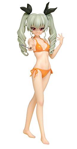 【中古】ウェーブ(Wave) BEACH QUEENS ガールズ&パンツァー アンチョビ 1/10スケール PVC製 塗装済み完成品フィギュア