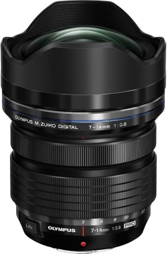 【中古】OLYMPUS 超広角望遠レンズ M.ZUIKO DIGITAL ED 7-14粍 F2.8 PRO マイクロフォーサーズ用 EZ-M0714PRO BLK