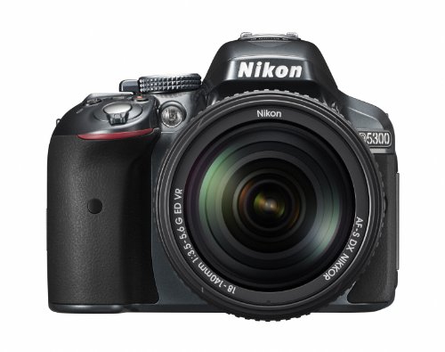 【中古】Nikon デジタル一眼二眼レフ写真機 D5300 18-140VR 水晶体一揃いの道具 薄墨色 D5300LK18-140VRGY