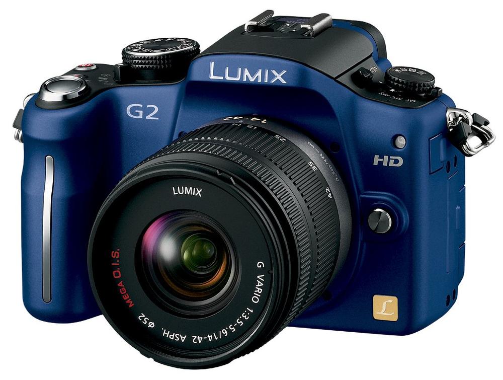 【中古】Panasonic デジタル一眼写真機 G2水晶体一揃いの道具(14-42粍/F3.5-5.属する) コンフォートレッド DMC-G2K-R