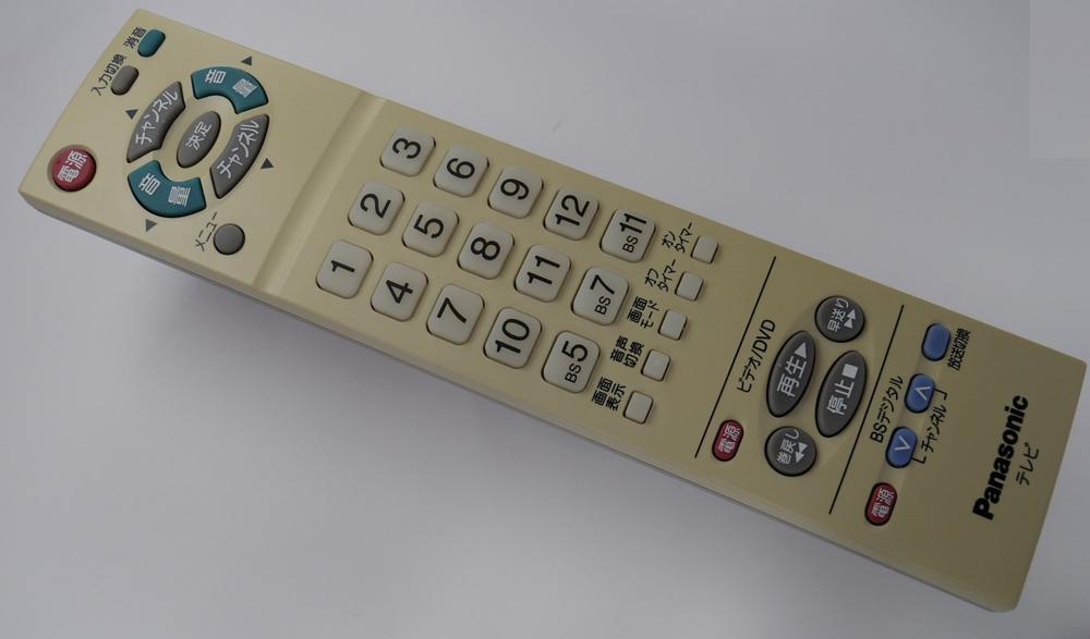 【中古】パナソニック テレビ受像機遠隔操作 EUR7606KB0
