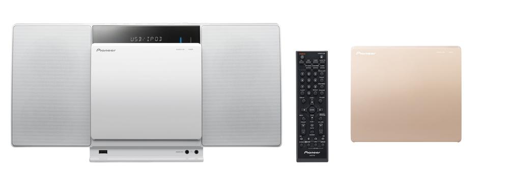 【中古】パイオニア CDミニコンポーネントシステム スタイリッシュオーディオ iPod/iPhone/iPad対応 Bluetooth機能搭載 クリアホワイト X-SMC01BT-W