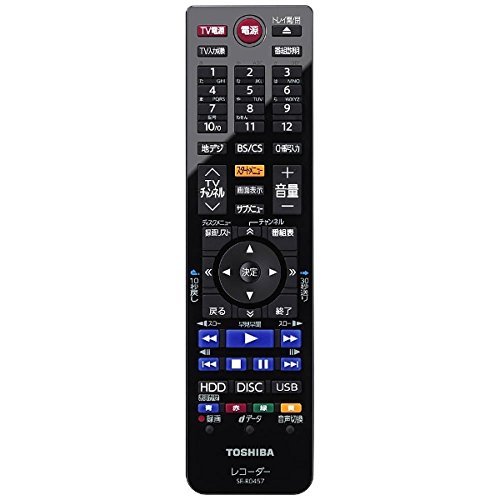 【中古】TOSHIBA(東芝) 純正ブルーレイレコーダー用リモコン SE-R0457【部品番号：79106485】