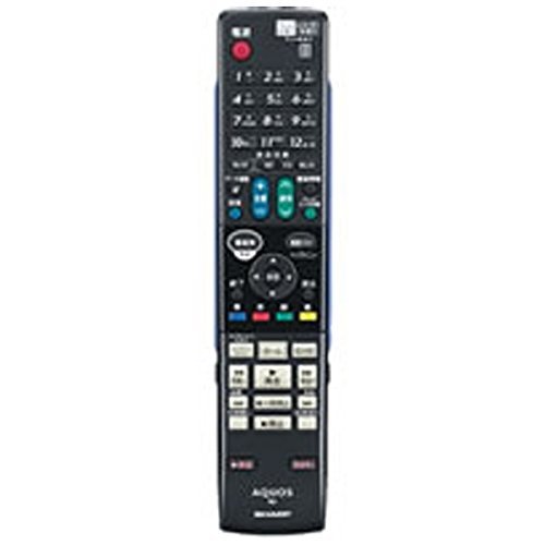 【中古】シャープ 純正ブルーレイディスクレコーダー用リモコン 【部品番号：0046380218】