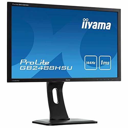 【中古】iiyama ゲーミング 管する 見せびらかす GB2488HSU-B3 (24in/144サイクル/1ms/昇降照明ランプ付/盛りだくさん固定ディスク/TN/DisplayPort,HDMI×2,DVI-D) 【AVAとき勧めるひな型】
