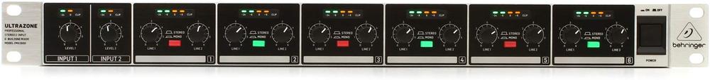 【中古】Behringer ULTRAZONE 2600 プロフェッショナルステレオ 2入力6バスゾーンミキサー