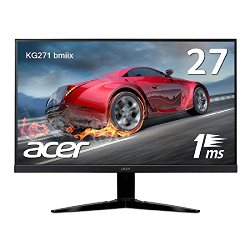 【中古】Acer ゲーミングモニター KG271bmiix 27in 返事をする迅速さ1ms/Free Sync/ひな型受け答え/金棒引き内蔵