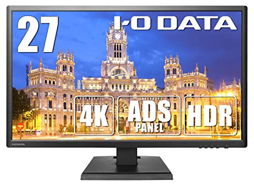 【中古】アイ・オー・データ 4K モニター 27インチ (60Hz) PS5 PS4 Pro HDR ADSパネル HDMI×3 DP×1 3年 日本メーカー EX-LD4K271DB