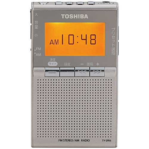 【中古】東芝 広々としたFM/AM衣嚢ラジオ受信機TOSHIBA TY-SPR6-N