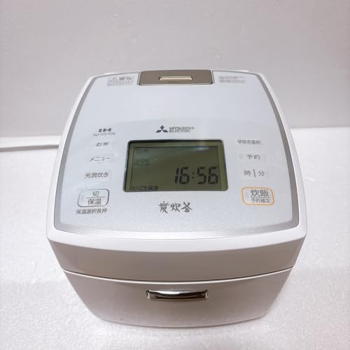 【中古】三菱 IHジャー炊飯器（5.5合炊き） ピュアホワイトMITSUBISHI 備長炭 炭炊釜 NJ-VV109-W