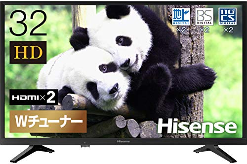 【中古】ハイセンス Hisense 32V型 ハイビジョン液晶テレビ 32K30 IPSパネル メーカー3年 2018年モデル ダブルチューナー裏番組録画対応