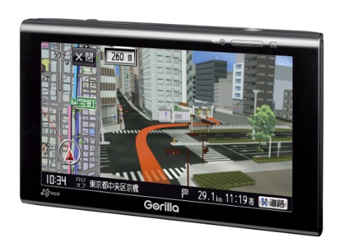 【中古】SANYO Gorilla 5.2V型 SSDポータブルナビゲーション NV-SB570DT