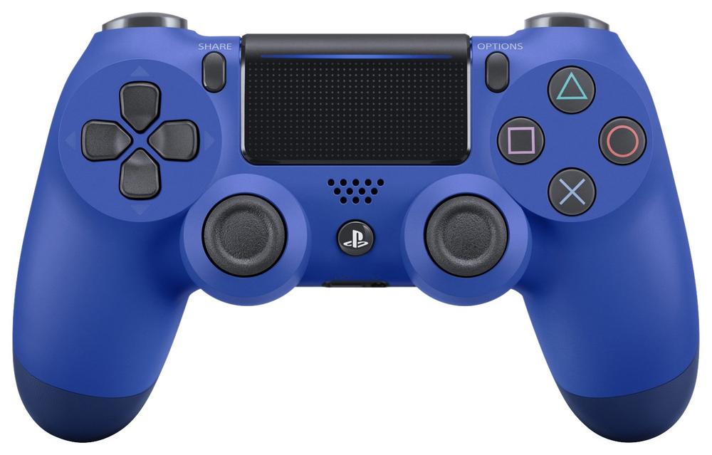 【中古】ワイヤレスコントローラー (DUALSHOCK 4) ウェイブ・ブルー (CUH-ZCT2J12)|セーフライフ倉庫