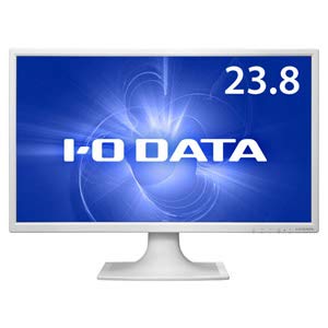 【中古】I-O DATA 「5年」23.8型広広とした液晶見せびらかす 白いこと
