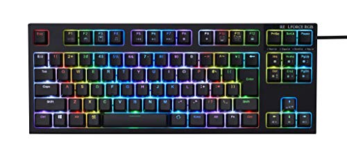 【中古】東プレ REALFORCE RGB TKL R2TLA-JP4G-BK 日本語割りつける パソコンゲーマー向け鍵盤