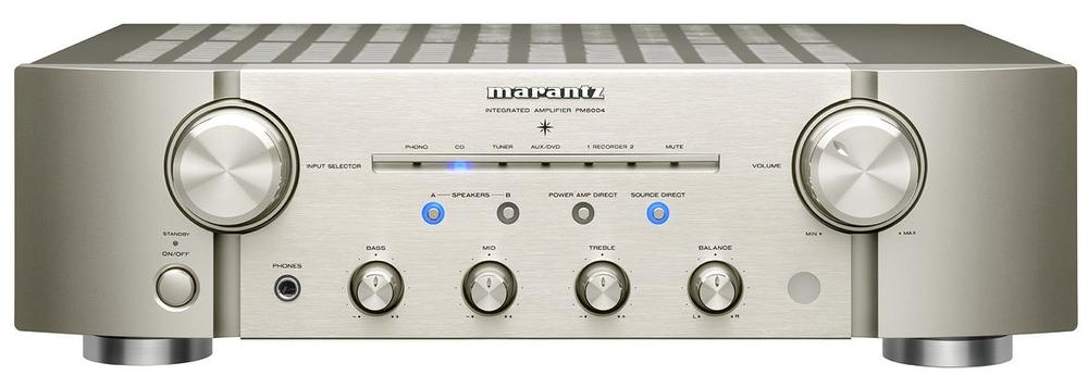 【中古】Marantz プリメインアンプ しろがね色ゴールド PM-8004/FN