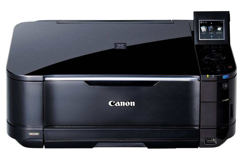 【中古】Canon インクジェット複合機 PIXUS MG5230 5色W黒インク 自動両面印刷 前面給紙カセット 無線LAN搭載 スマートモデル
