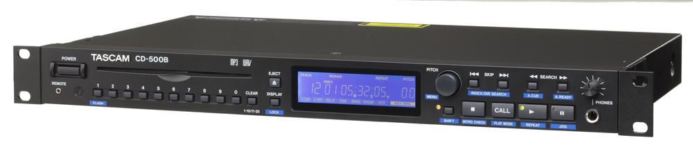 【中古】TASCAM CD電気蓄音機 御勤め用1U CD-500B