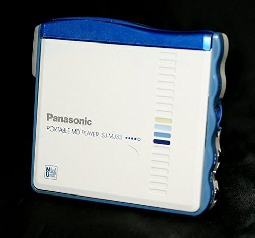 【中古】Panasonic パナソニック SJ-MJ33-A (青み) 携帯型MD電気蓄音機 MDLP非相応う （MD生まれ変わり専用機/MDウォークマン）