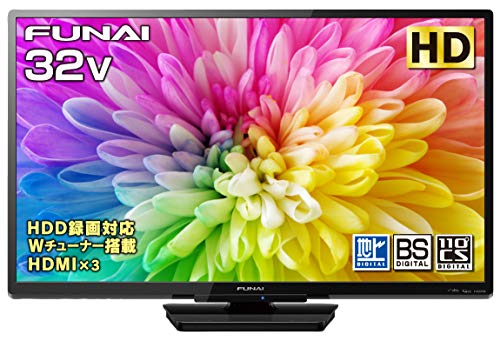 【中古】フナイ 32V型 液晶テレビ ハイビジョン ダブルチューナー 外付けHDD対応(裏番組録画可能) FL-32H1010 地上・BS・110度CSデジタル|セーフライフ倉庫