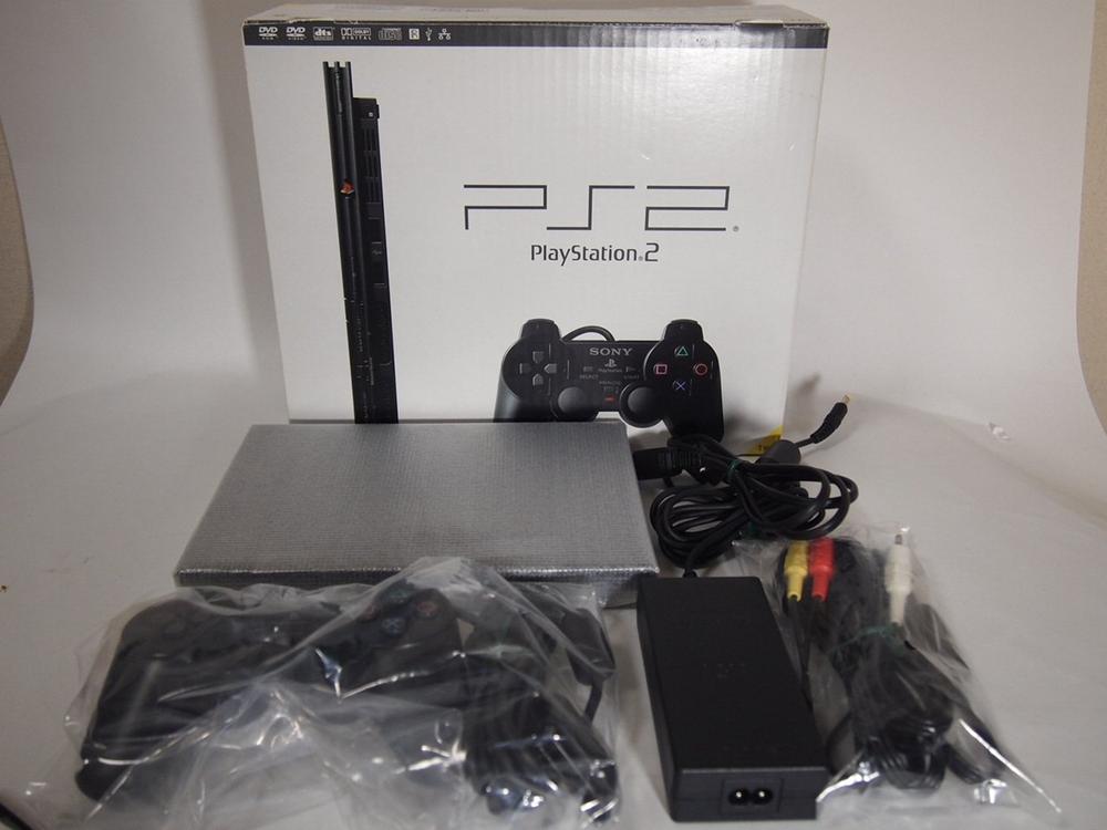 【中古】PlayStation 2 サテン・シルバー (SCPH-75000SSS) 【メーカー生産終了】