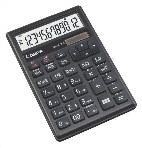 【中古】Canon テンキー計算器 LS-120TKIII-BK