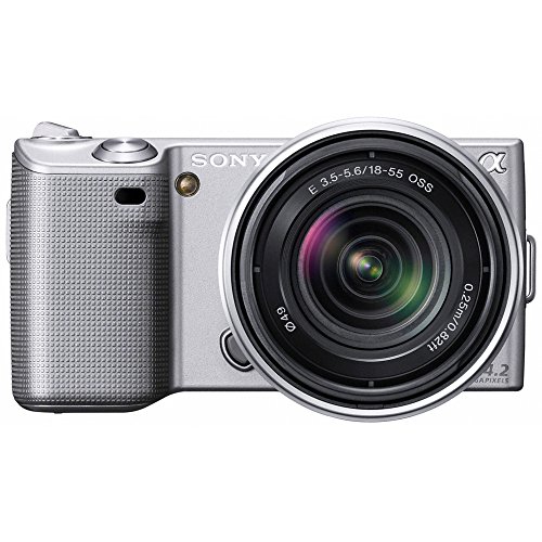 【中古】SONY デジタル一眼α NEX-5 ズームレンズキット シルバー NEX-5K/S