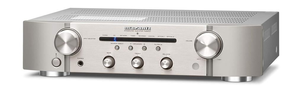 【中古】マランツ Marantz プリメインアンプ PM6007 92kHz/24bit相応う/デジタルインプット相応う しろがね色ゴールド PM6007/FN