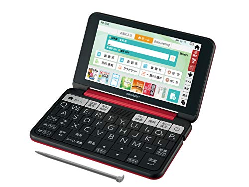 【中古】シャープ カラー電子辞書 Brain 高校生モデル レッド系 2019年春モデル PW-SH6-R|セーフライフ倉庫