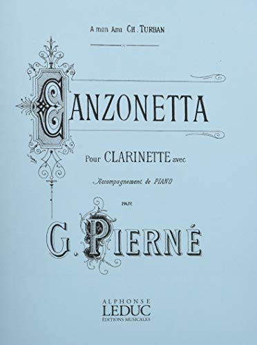 【中古】Alphonse Leduc WITTNER ウィットナー ピエルネ : カンツォネッタ 作品19 (クラリネット、ピアノ) ルデュック出版｜セーフライフ倉庫