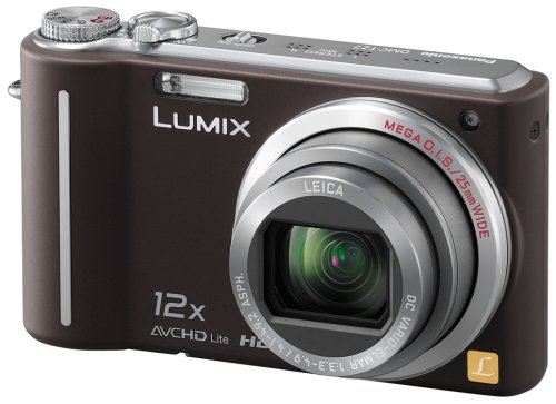 【中古】パナソニック デジタル写真機 LUMIX (ルミックス) TZ7 赤銅色 DMC-TZ7-T