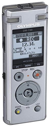 【中古】OLYMPUS ICレコーダー VoiceTrek 4GB MicroSD対応 DM-720 ブラック DM-720 BLK