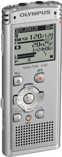 【中古】OLYMPUS 集積回路リコーダー 2GB Voice-Trek MP3/WMA SLV ともし火しろがね色 V-65