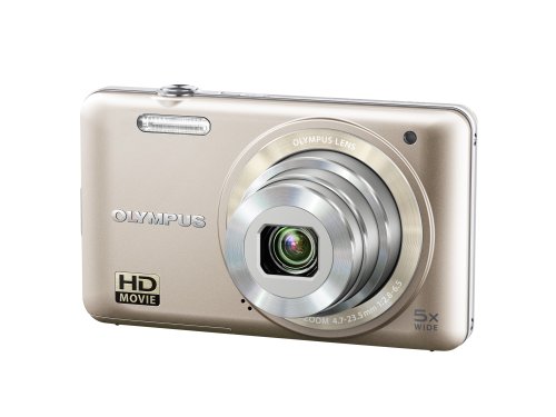 【中古】OLYMPUS デジタル写真機 VG-145 ゴールド 1400万絵素 広角26粍 光学5倍望遠レンズ 3.0型液晶 VG-145 GLD