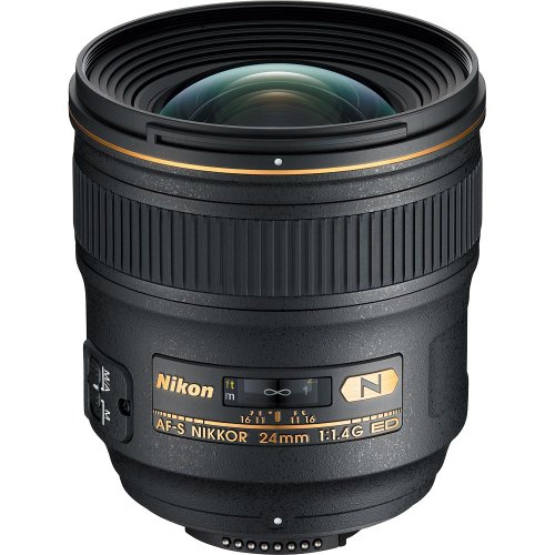 【中古】Nikon 単興味の中心水晶体 AF-S NIKKOR 24粍 f/1.4G ED フルサイズ相応う