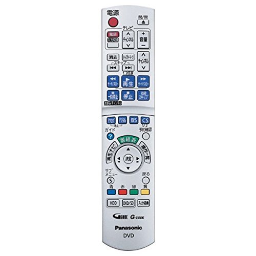 【中古】Panasonic 高品位テレビヴィデオディスクリコーダー用遠隔操作 N2QAYB000186
